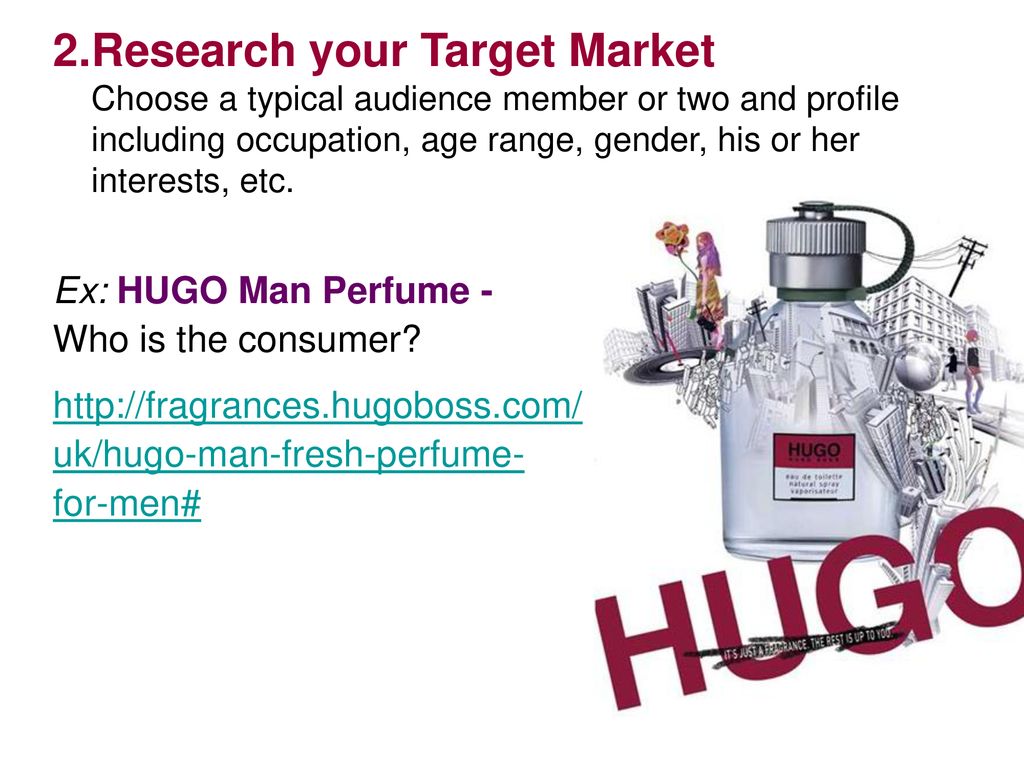 Design Process Ex HUGO Boss Perfume Ad ppt download